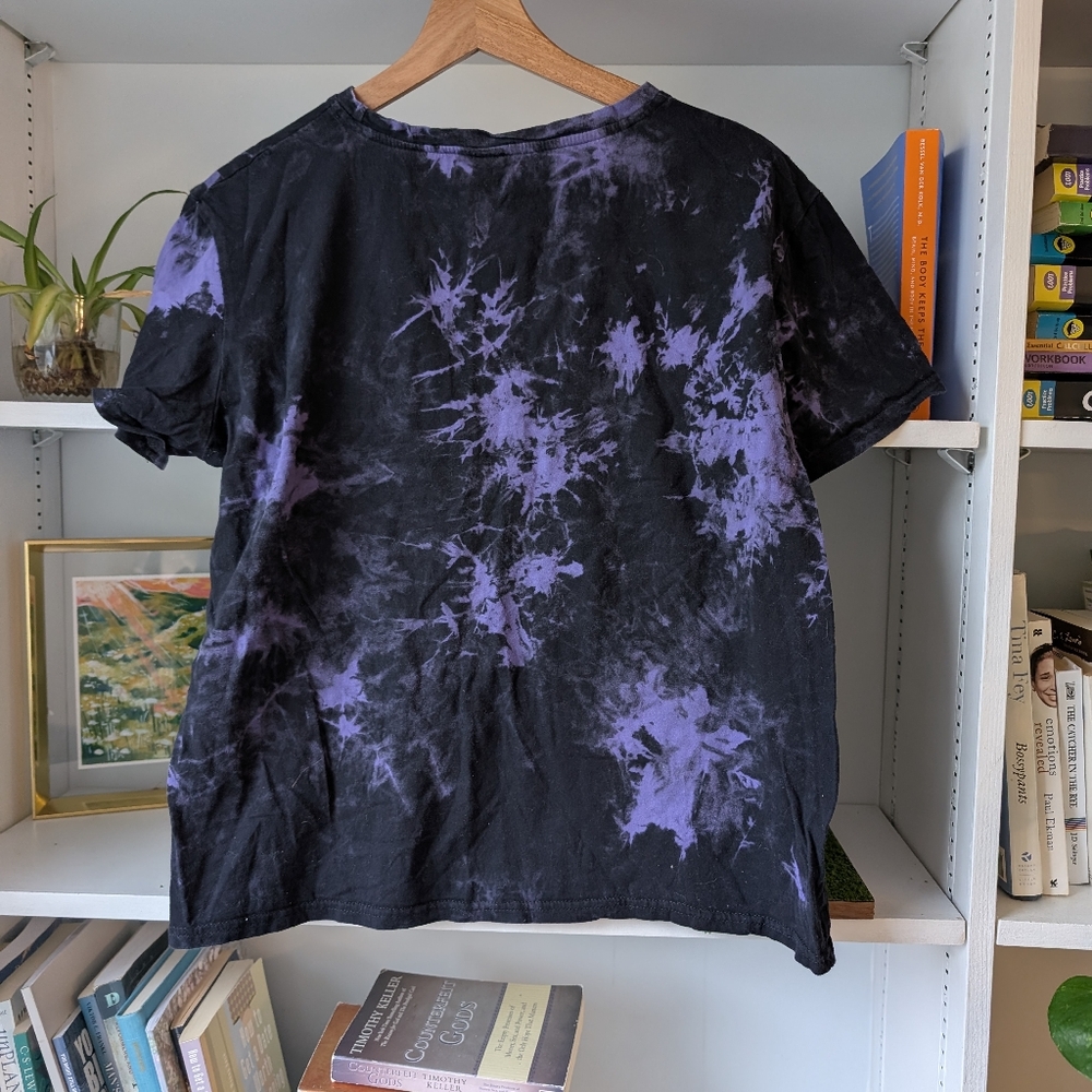 Romewe Los Angeles California Women's Cropped Tee Tie Dye Size Large Summer - Picture 4 of 4